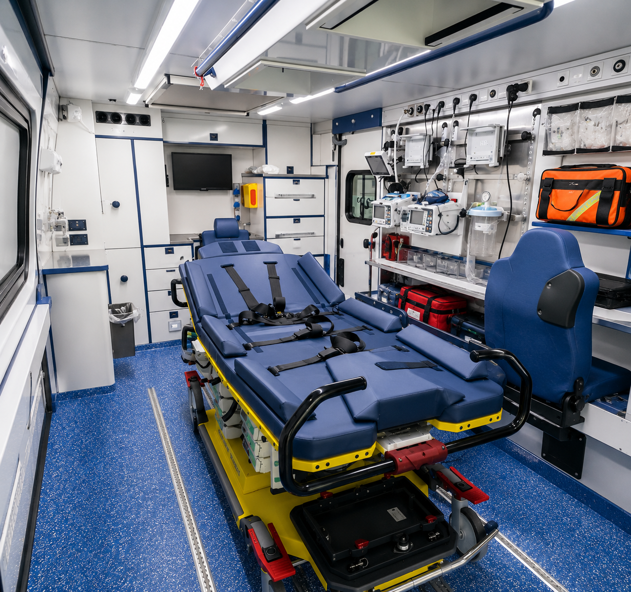 Inside ICU Emergency Ambulance